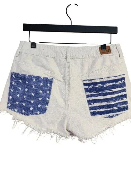 American Eagle Outfitters denim Jean shorts Hi-Rise Festival Short womens 8 - Picture 2 of 4
